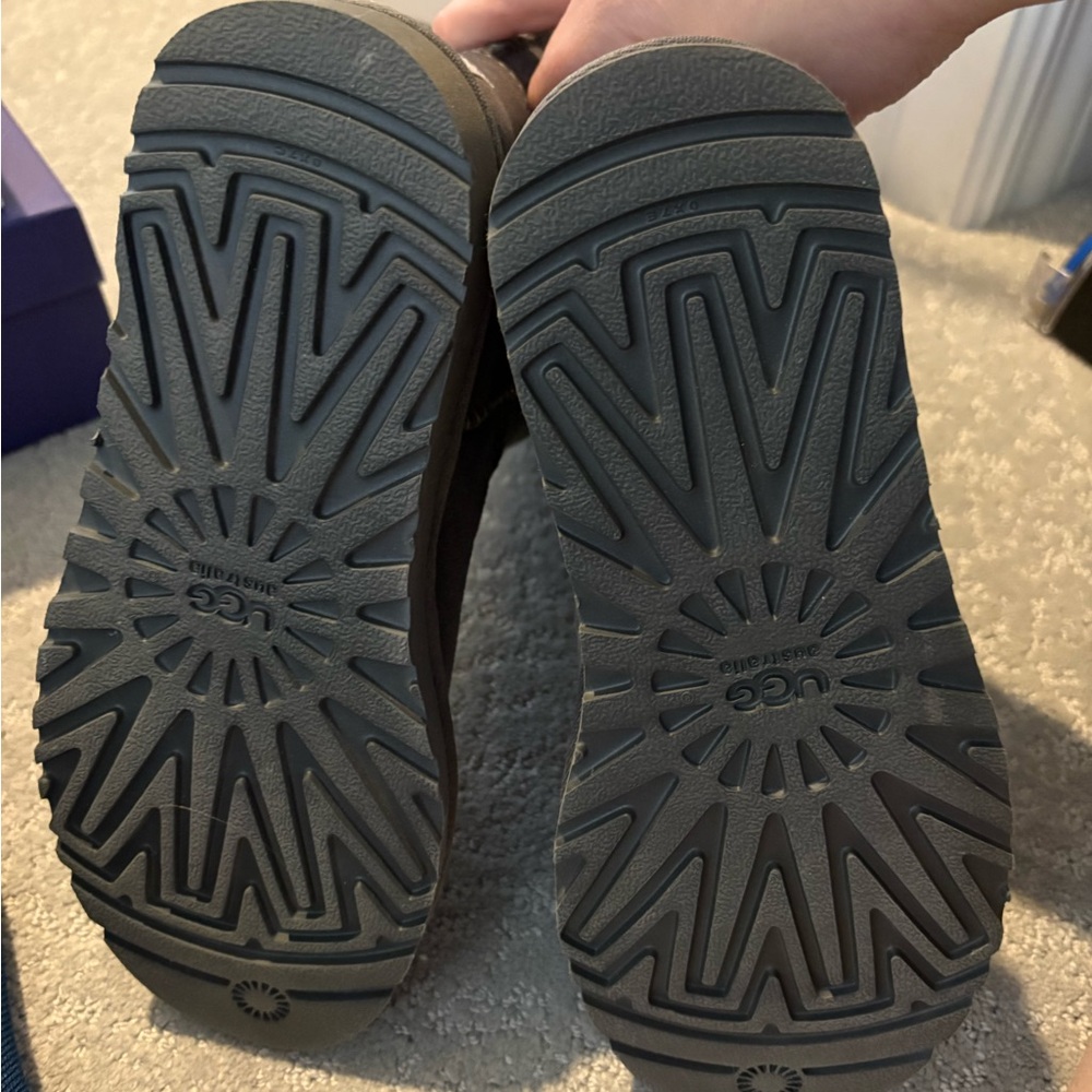 UGG Women's Charcoal Suede Winter Boots - Picture 2 of 3